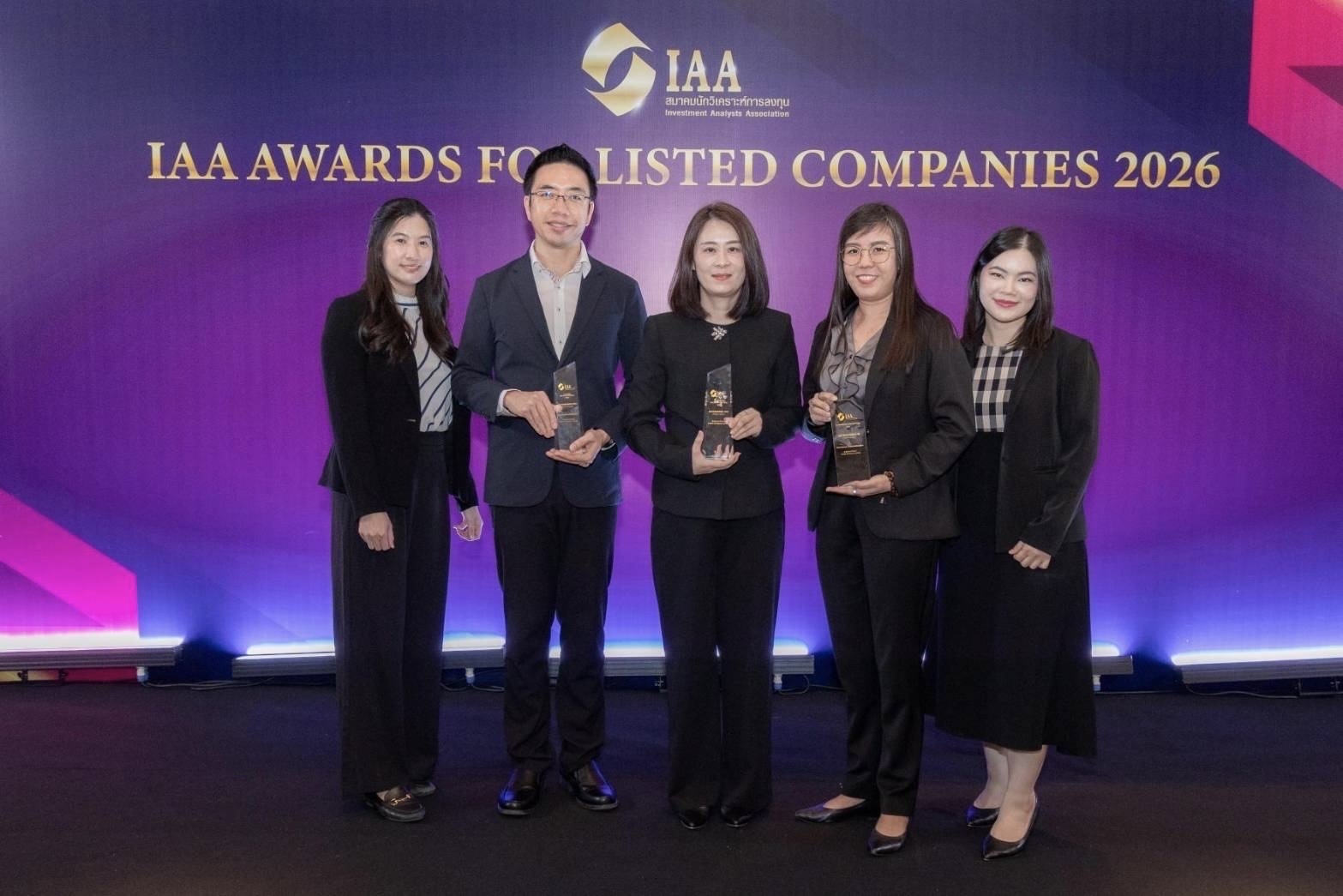 บี.กริม เพาเวอร์ คว้า 3 รางวัลคุณภาพจากเวที IAA Awards 2026 ตอกย้ำความเป็นเลิศด้านผู้นำ การเงิน และนักลงทุนสัมพันธ์